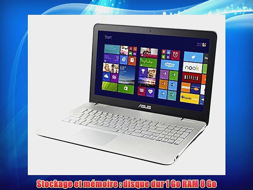 Asus Multim?dia N551JQ-DM042H PC portable 156 Argent Cam?ra 3D (Intel Core i5 8 Go de RAM Disque