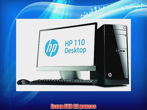 HP 110-320nfm Ordinateur de bureau ?cran 21 Noir (Intel Pentium 4 Go de RAM disque dur 2
