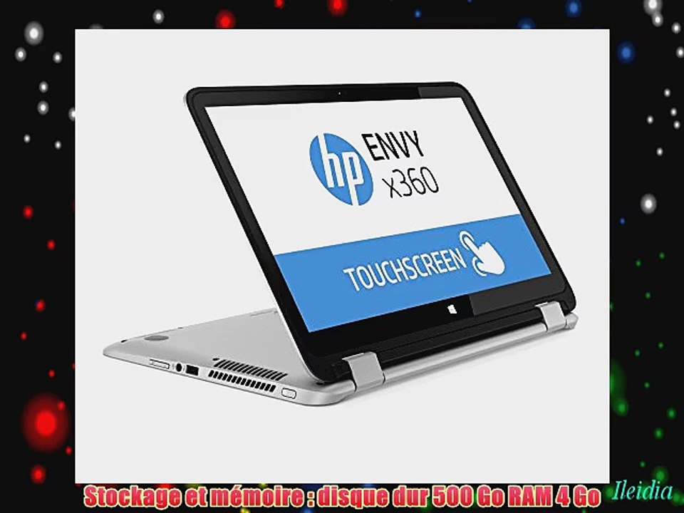 HP Envy x360 15-u101nf PC portable tactile 156 Argent (Intel Core i5 4 Go de RAM Disque Dur