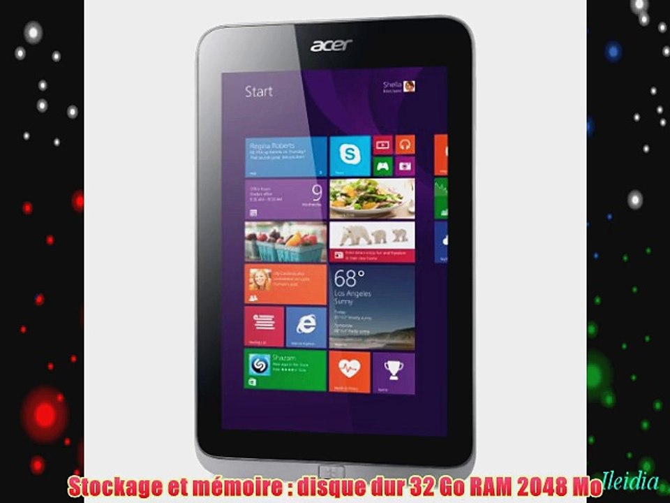 Acer Iconia W4-820-Z3742G03aii Tablette Tactile 81 (2057 cm) Intel Atom Z3740 133 GHz 32 Go