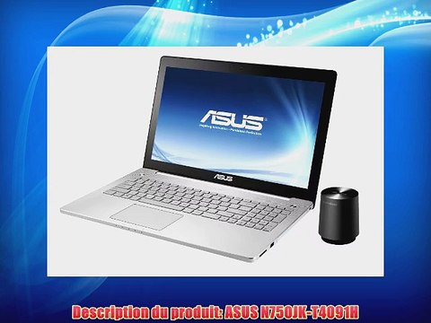 ASUS N750JK-T4091H Ordinateur Portable 17.3 NVIDIA GeForce GTX 850M Windows 8.1 Gris Argent