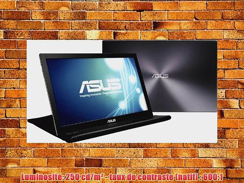 Asus MB168B Ecran PC LCD TN 156 (396 cm) 1920 x 1080 (Full HD) 250cd/m? USB 3.0 Noir/Argent