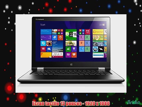 Lenovo Yoga 2 13 PC Portable Hybride Tactile 13'' Noir (Intel Core i5 8 Go de RAM 256 Go Windows