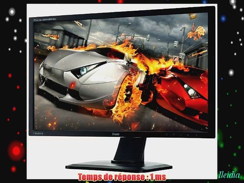 Iiyama Prolite GB2488HSU-B1 Ecran Gamer 24 PC LED Full HD 144 Hz 1920 x 1080 1 ms VGA/DVI/HDMI/USB/Jack