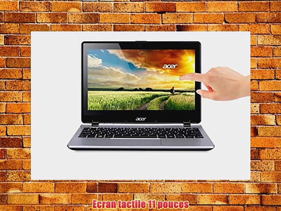 Acer Aspire V3-111P PC portable Tactile 11 Gris (Intel Celeron 4 Go de RAM disque dur 500 Go