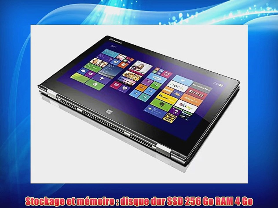 Lenovo Yoga 2 13 PC Portable Hybride Tactile 13 Noir (Intel Core i5 4 Go de RAM disque dur