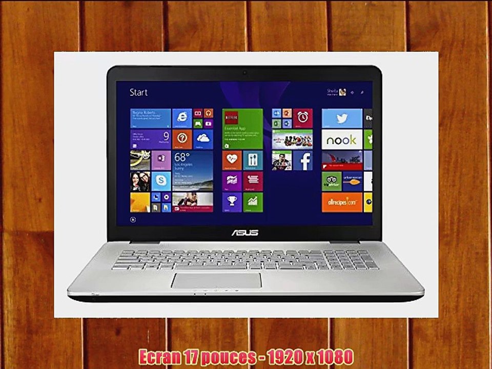 Asus Multim?dia N751JK-T4199H PC Portable 173 Aluminium (Intel Core i7 8 Go de RAM Disque dur