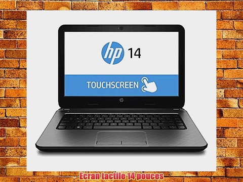 HP 14-r020nf PC portable tactile 14 Argent (Intel Core i5 4 Go de RAM disque dur 500 Go NVIDIA