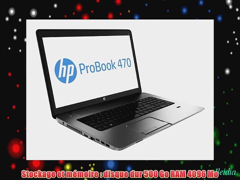 HP PROBOOK 470 CI3/4000M Ordinateur de Bureau 17 (4318 cm) Intel Core i3 4000M 24 GHz 500 Go