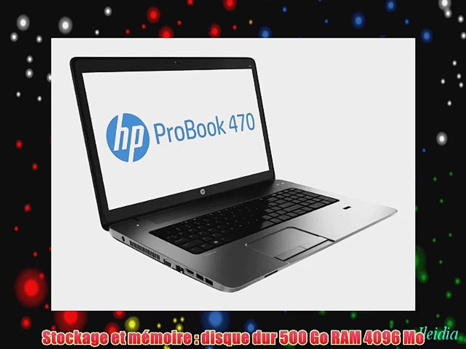 HP PROBOOK 470 CI3/4000M Ordinateur de Bureau 17 (4318 cm) Intel Core i3 4000M 24 GHz 500 Go