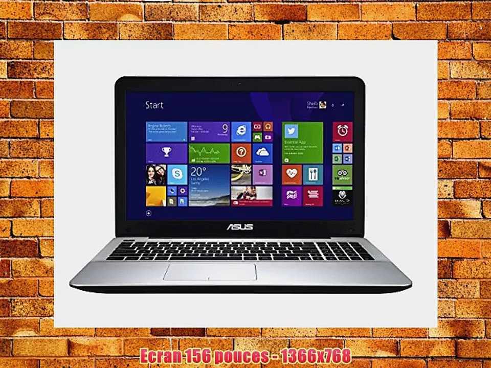 Asus Premium R511LD-XX379H PC portable 156 Noir/Argent (Intel Core i3  Disque dur 1 To 6 Go