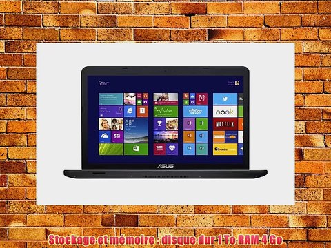 Asus Polyvalence X751LD-T6078H PC portable Tactile 17.3 Noir (Intel Core i5 4 Go de RAM disque