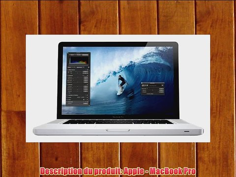 Apple MacBook Pro Ordinateur portable 15 (38 cm) Intel Quad-core i7 (22 GHz) 500 Go RAM 4096