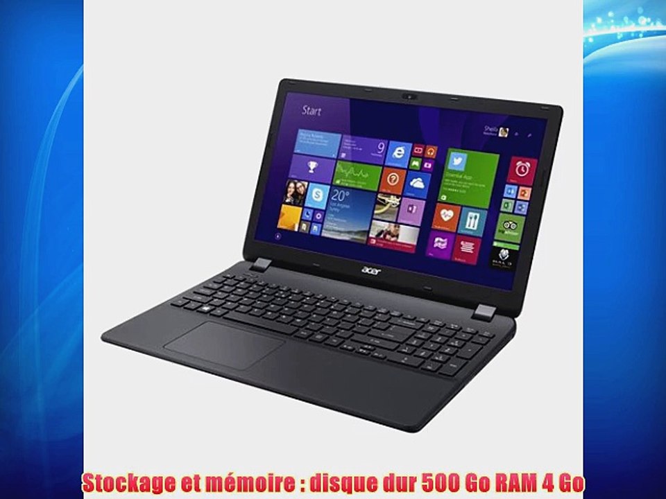 Acer Aspire ES1-512-C8XK PC Portable 156 Non tactile Noir (Intel Celeron 4 Go de RAM Disque