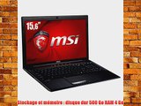 MSI GP60 2PE Leopard-047XFR Ordinateur portable 156 (3962 cm) Intel Core i5 4200H 28 GHz 500