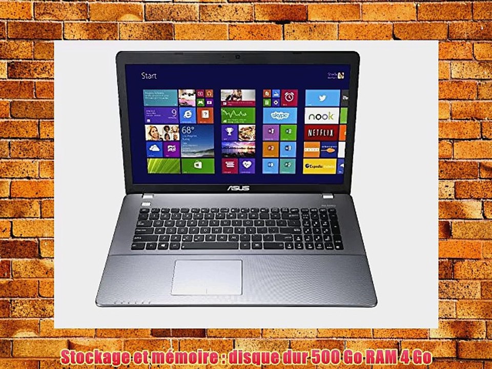 Asus P750LB-T2059G Ordinateur portable 17 (4318 cm) Intel Core i5 4200U 16 GHz 500 Go 4 Go