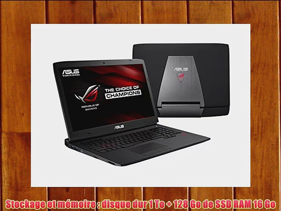Asus ROG G751JY-T7073H PC portable Gamer 173 Aluminium Noir (Intel Core i7 16 Go de RAM Disque