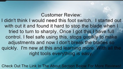 Proxxon 38700 Foot Switch FS Review