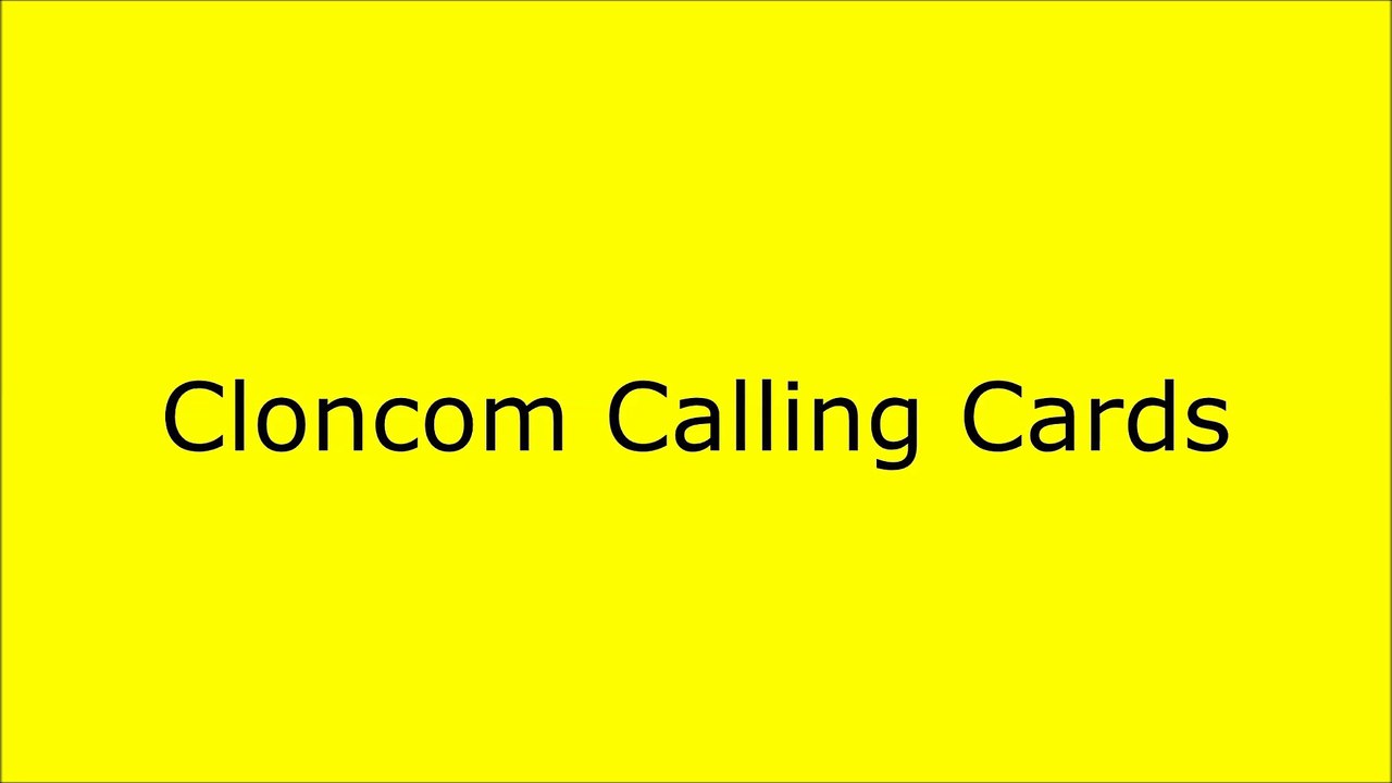 Cloncom Calling Cards