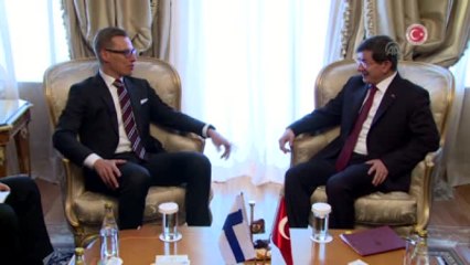 Davutoğlu, Finlandiya Başbakanı Stubb ile Görüştü