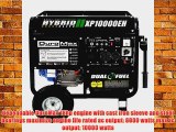 DuroMax XP10000EH 18HP Dual Fuel Propane/Gas Powered Portable Electric Start Generator 10000-watt