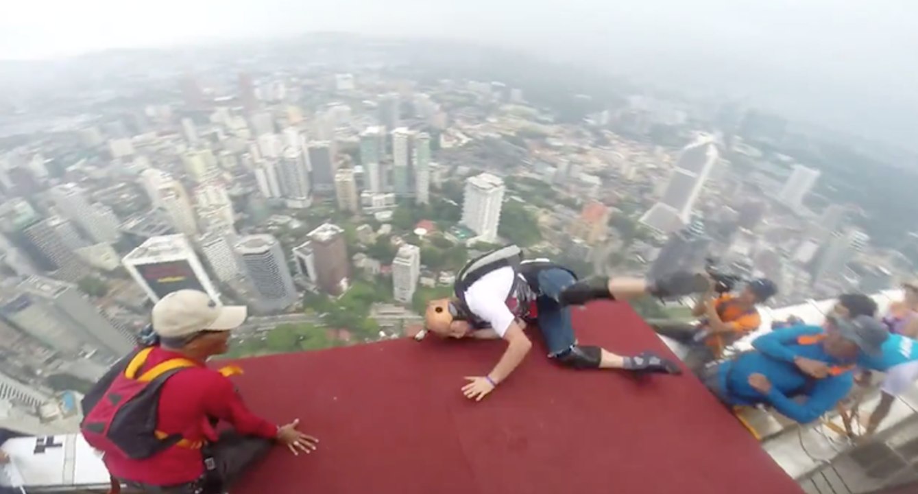 He felt down just before his basejump