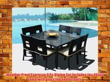 Outdoor Patio Wicker Furniture New Resin 9-Piece Square Dining Table