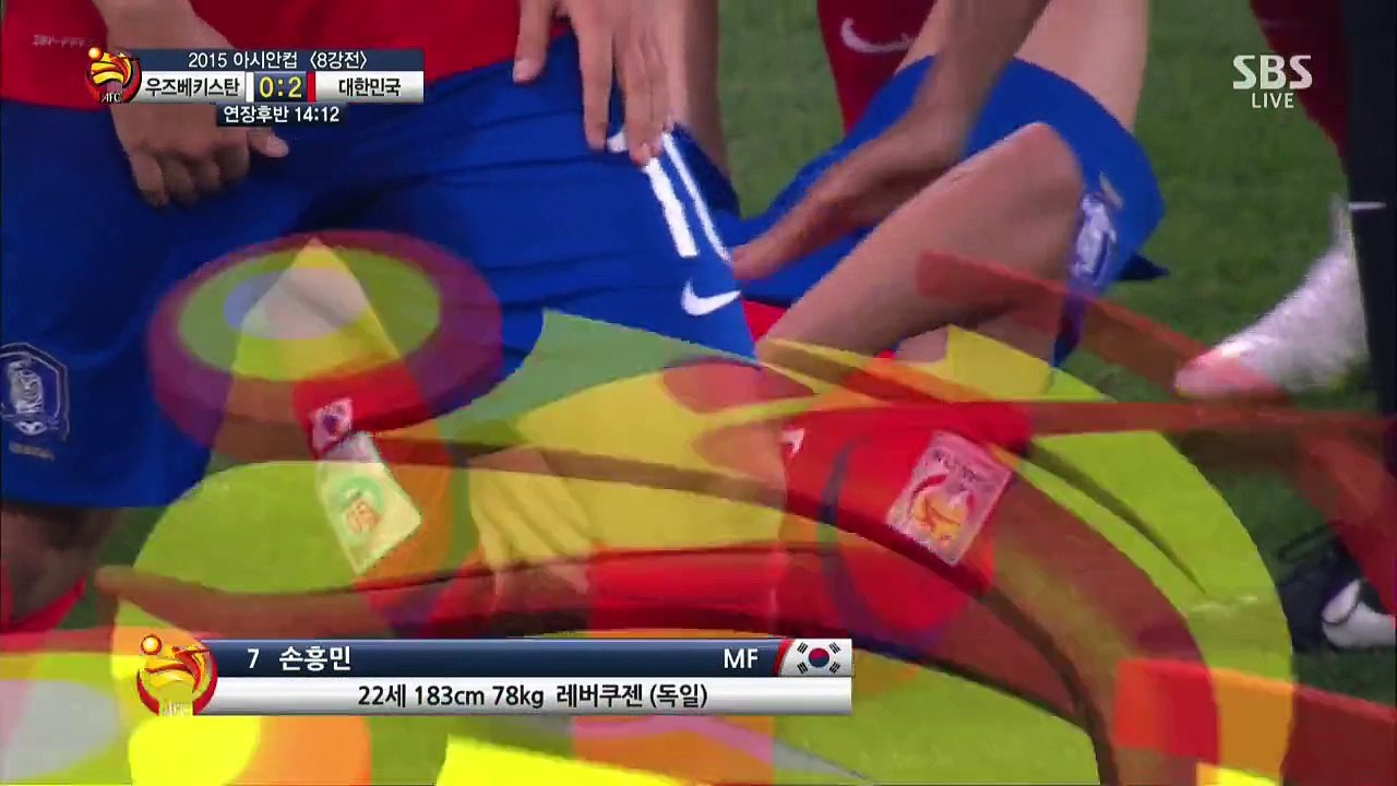 차두리의 폭풍질주 . AFC 아시안컵 대한민국vs우즈베키스탄.150122