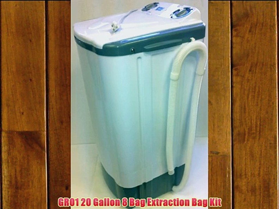 20 Gallon Bubble Magic Washing Machine   GRO1 Ice Hash Extraction 8 Bags Kit
