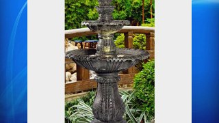 Kenroy Home #02254 Venetian Outdoor Floor Fountain with Moss Finish