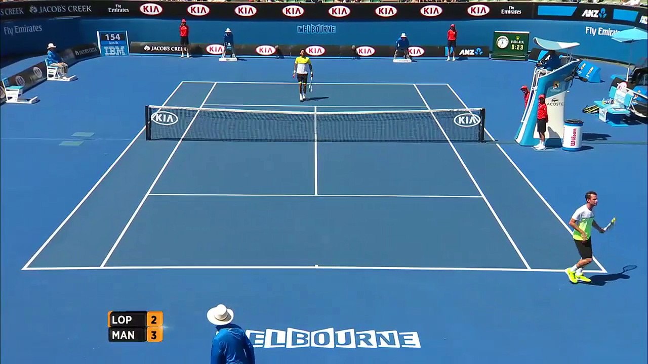 Un ramasseur de balles touché dans les parties intimes à l'Australian Open