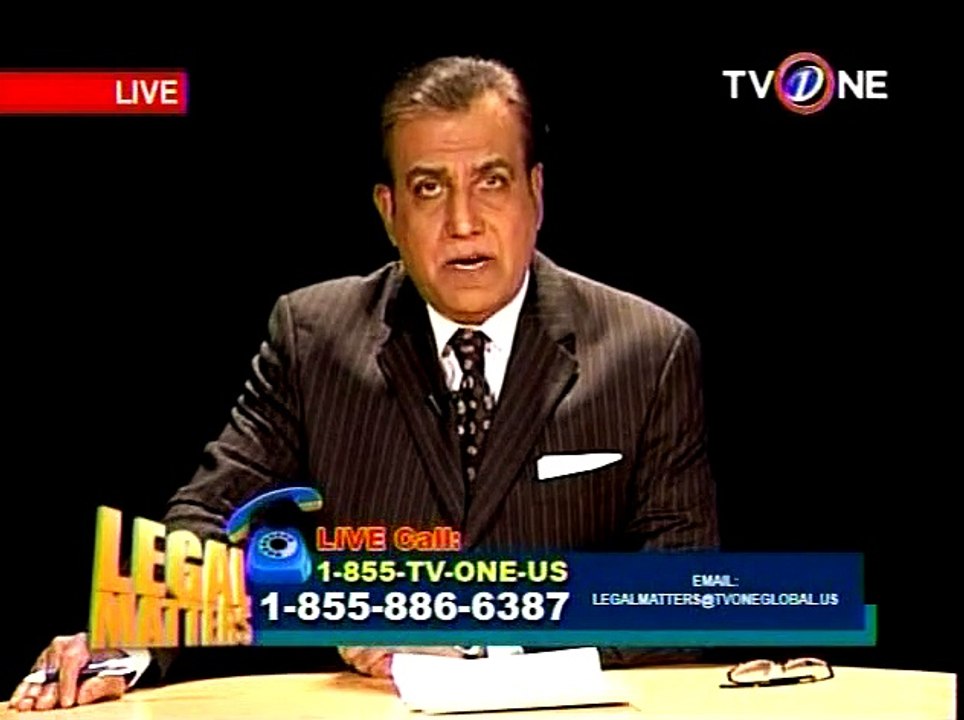 Legal Matters with Saleem Rizvi - Jan 21, 2015