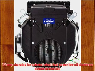 Lifan LF2V78-2DQTC Industrial Grade 22 HP 688cc V-Twin 4-Stroke OHV Engine with Electric Start