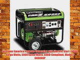 All Power America Propane Generator with Electric Start - 6000 Surge Watts 5000 Rated Watts