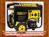 Champion Power Equipment 46539 4000 Watt 196cc 4-Stroke Gas Powered Portable Generator With