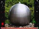 Brushed 27 Stainless Steel Sphere Water Fountain LED lights