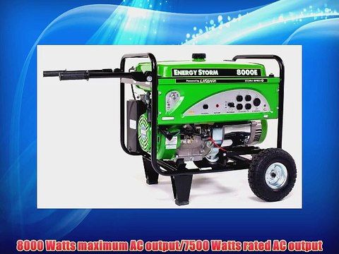 Lifan Energy Storm ES8000E 8000 Watt Lifan 15 HP 420cc 4-Stroke OHV Gas Powered Portable Generator