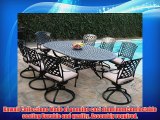 Cast Aluminum Outdoor Patio Furniture 9 Piece Expandable Dining Set DS-09KLSS260180T All Swivel
