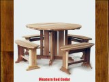 CEDAR ADIRONDACK Outdoor Chairs Tables and Patio Furniture Sets Picnic Table Set
