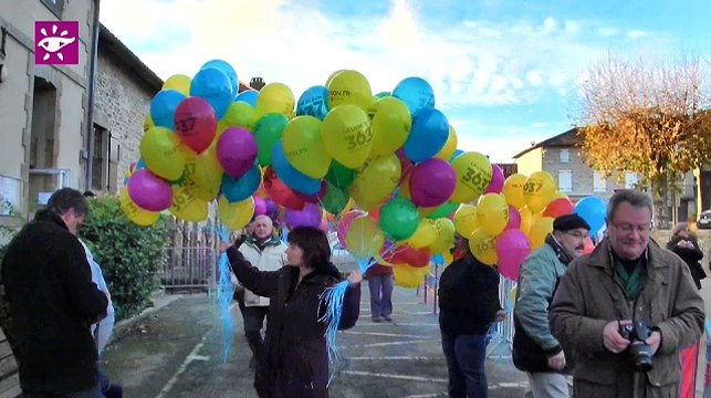 Téléthon 2014 : tour du Lot par les Jeunes Pompiers à Sousceyrac (46)