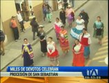 Miles de devotos celebraron la procesión de Santa Sebastián