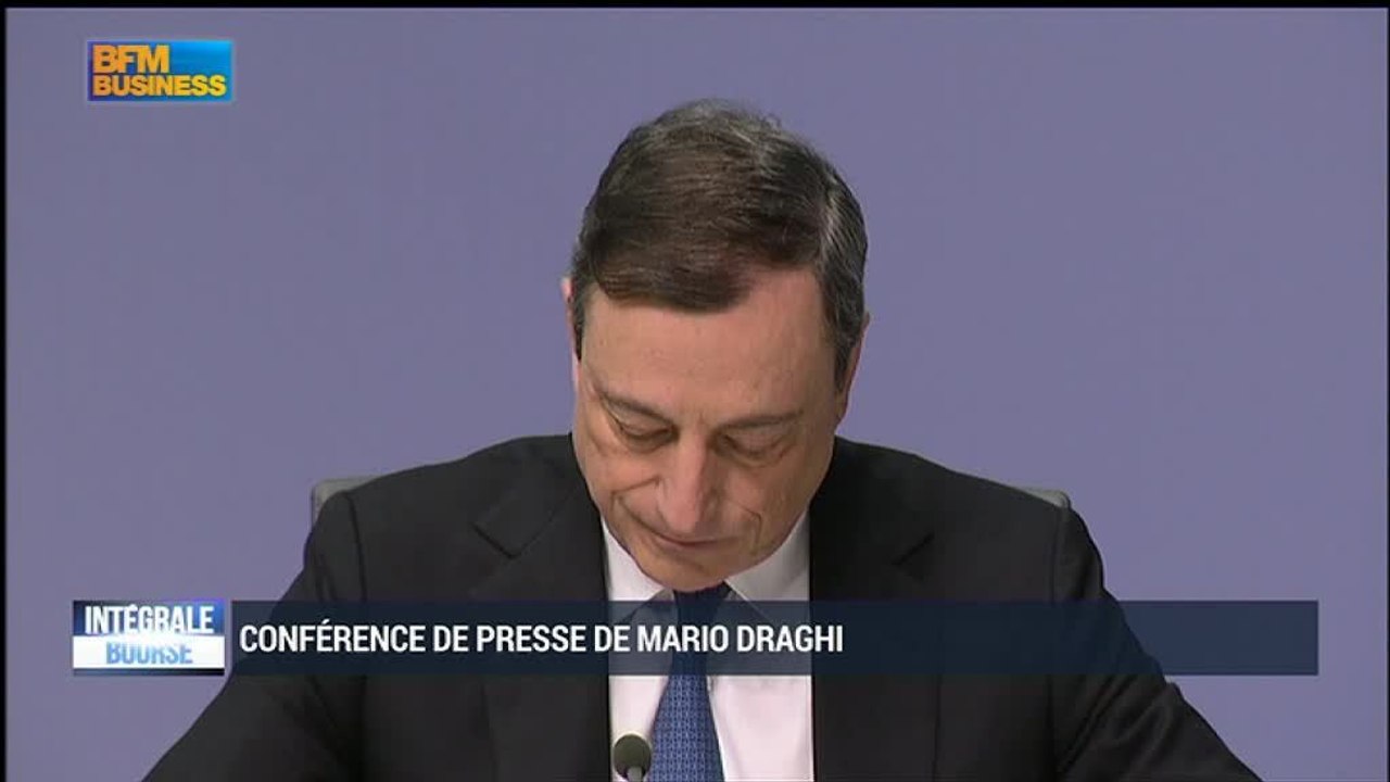 BCE : Mario Draghi annonce le lancement d'un quantitative easing