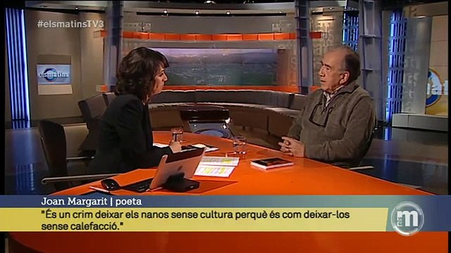TV3 - Els Matins - Joan Margarit: És un crim deixar els nens sense cultura