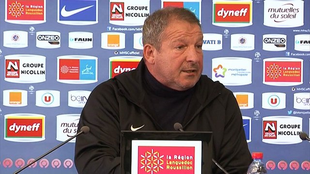 Rolland Courbis avant MHSC vs FC Nantes (22ème journée L1)