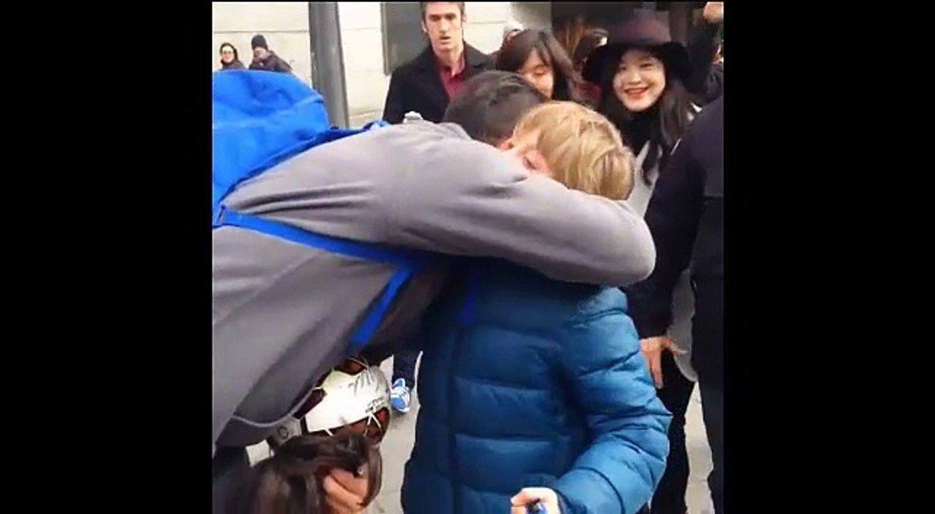 Cristiano Ronaldo disguised as a homeless to give a surprise to a child Real Madrid