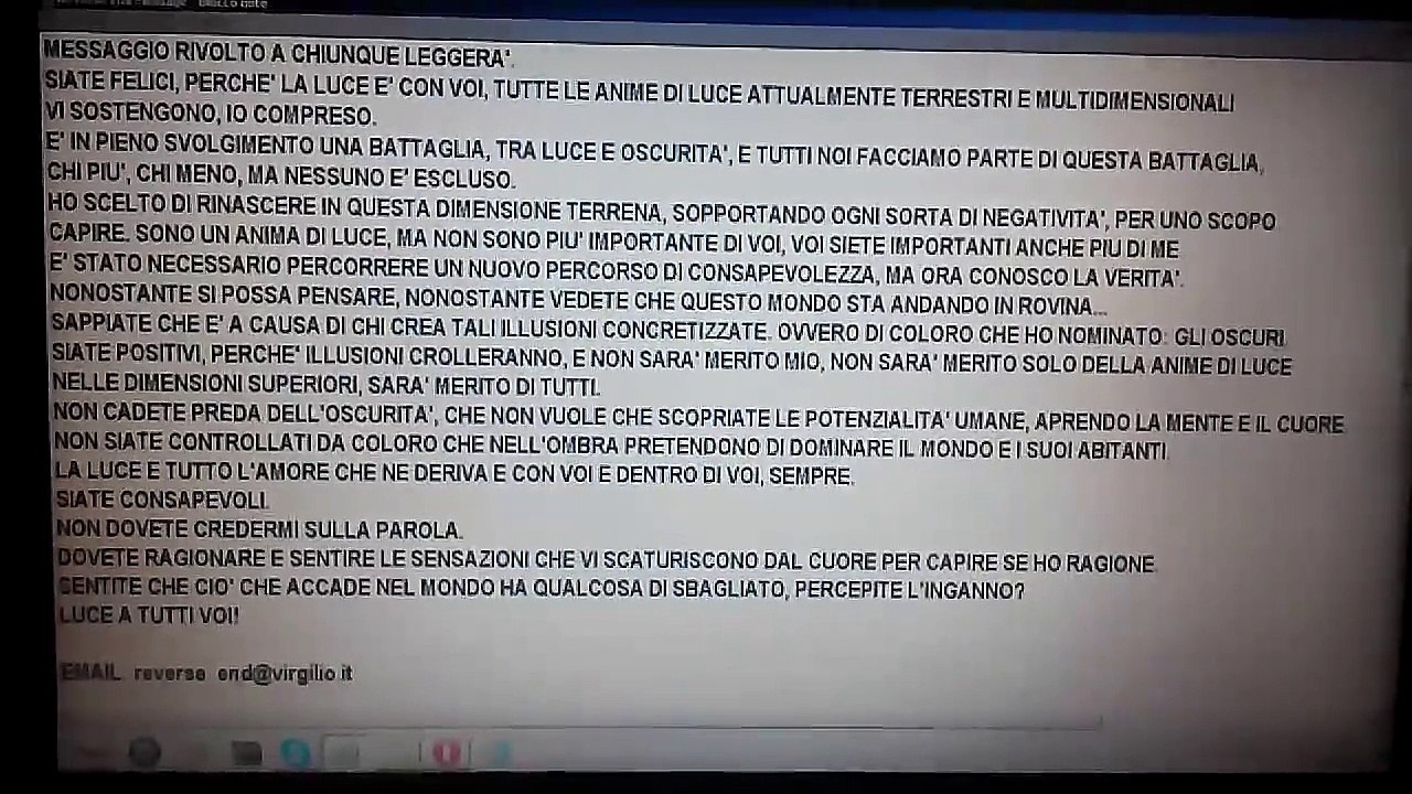 messaggio dalla luce, message from light
