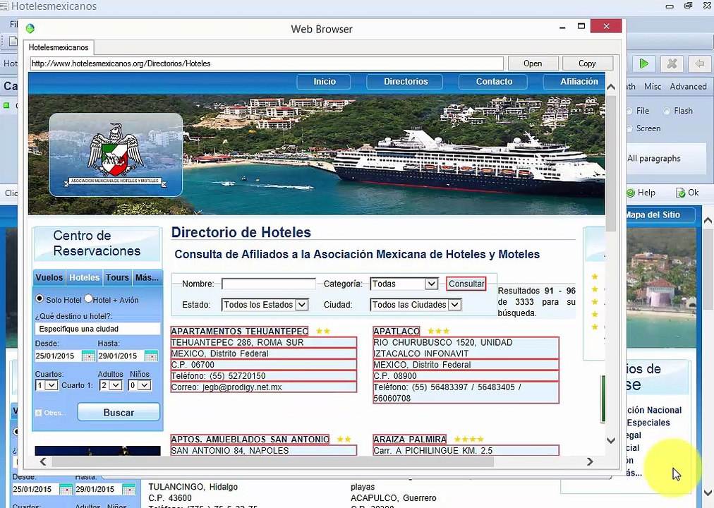 Hotelesmexicanos.org  | How to Extracting Data | Web Scraping | Web Harvesting