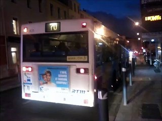 [Sound] Bus Mercedes-Benz O 405 N3 A2 n°821 de la RTM - Marseille sur la ligne 70
