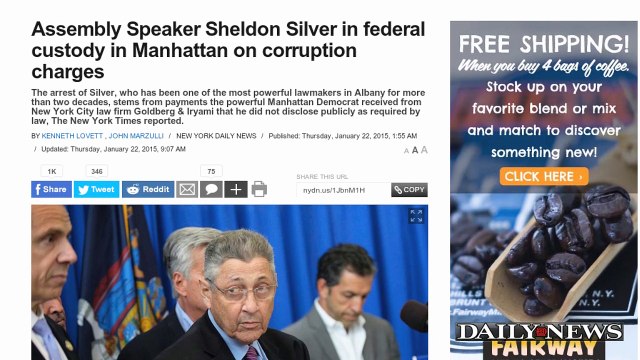 Assembly Speaker Sheldon Silver Faces Federal Corruption Charges