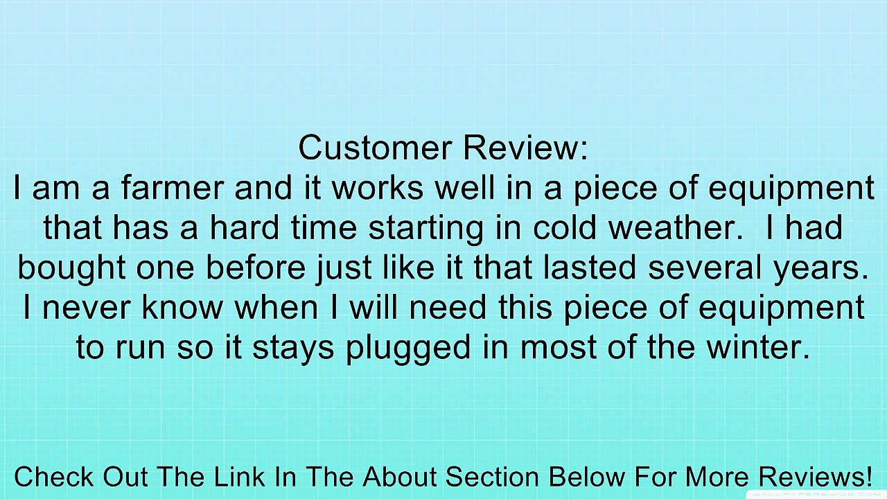 24" Oil Dipstick Heater Review